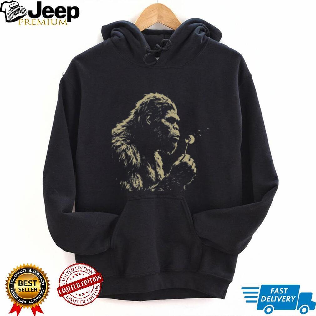 Bigfoot Dandelion Flower Whimsical Nature Graphic T Shirt