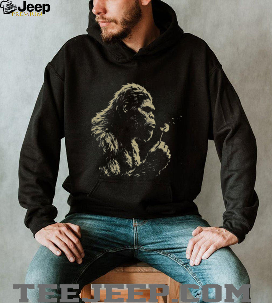 Bigfoot Dandelion Flower Whimsical Nature Graphic T Shirt