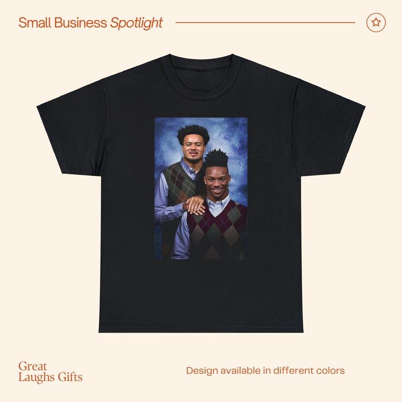 Bijan Robinson Tyler Allgeier Atlanta Falcons Funny T-Shirt, Christmas Gift Fathers Day Unisex Heavy Cotton T-Shirt