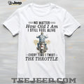 Biker Life Twist The Throttle Graphic Back Print T Shirt