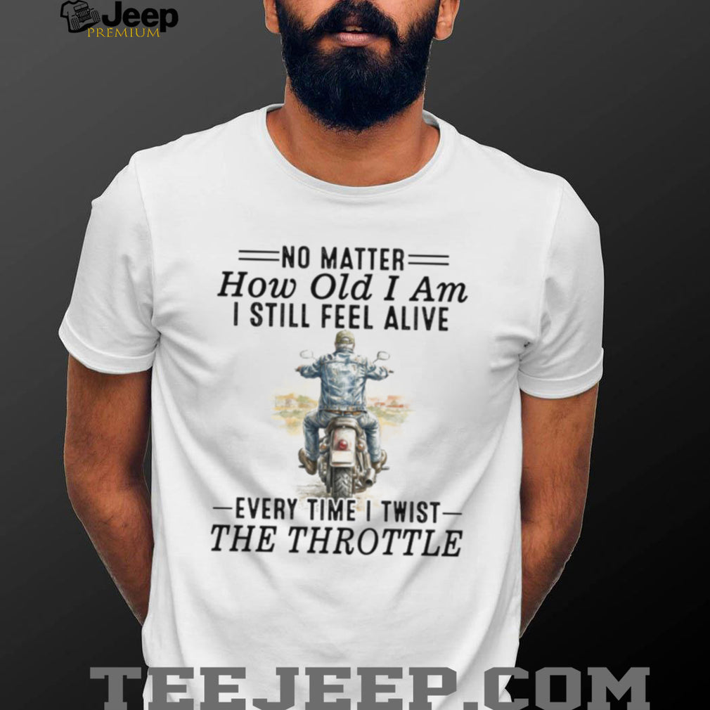 Biker Life Twist The Throttle Graphic Back Print T Shirt
