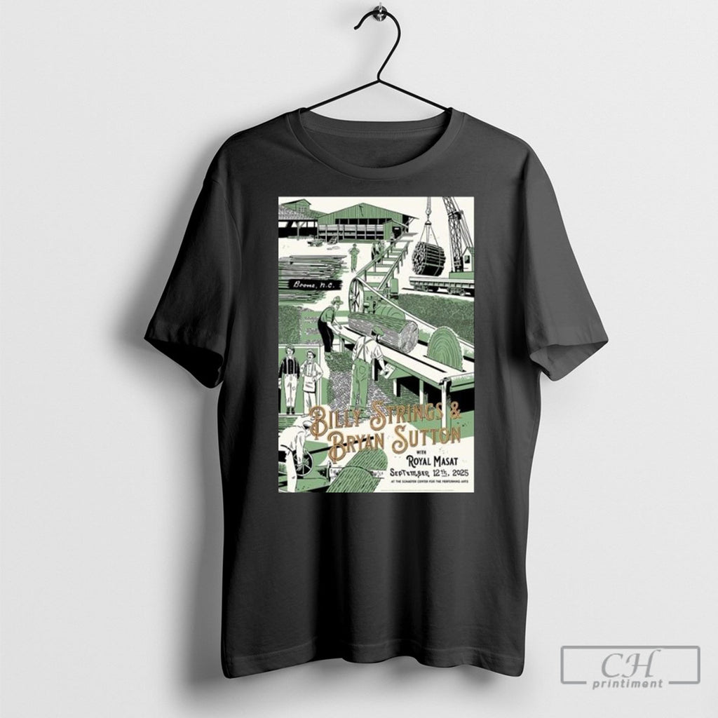 Billy Strings Bryan Sutton Sept 12 2025 Boone Nc Concert Poster Shirt Sweater