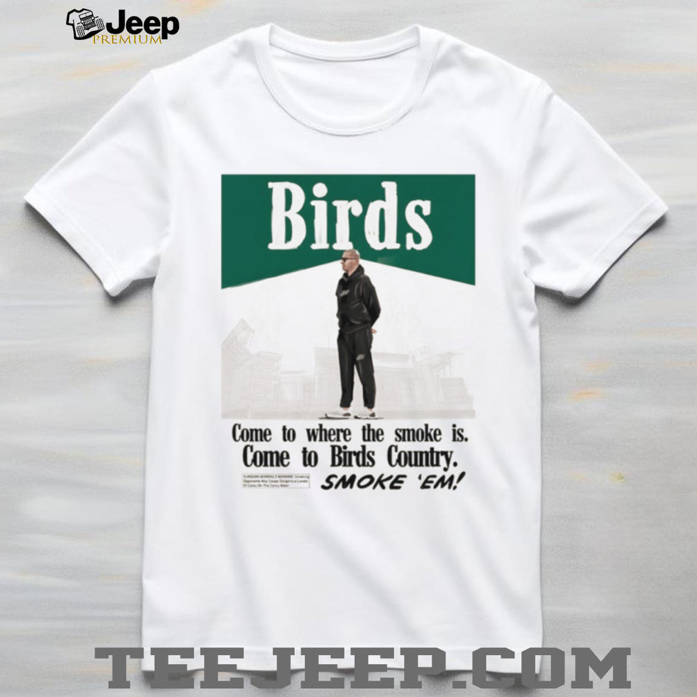 Birds Country Coach Smoke Vintage Style Football T Shirt