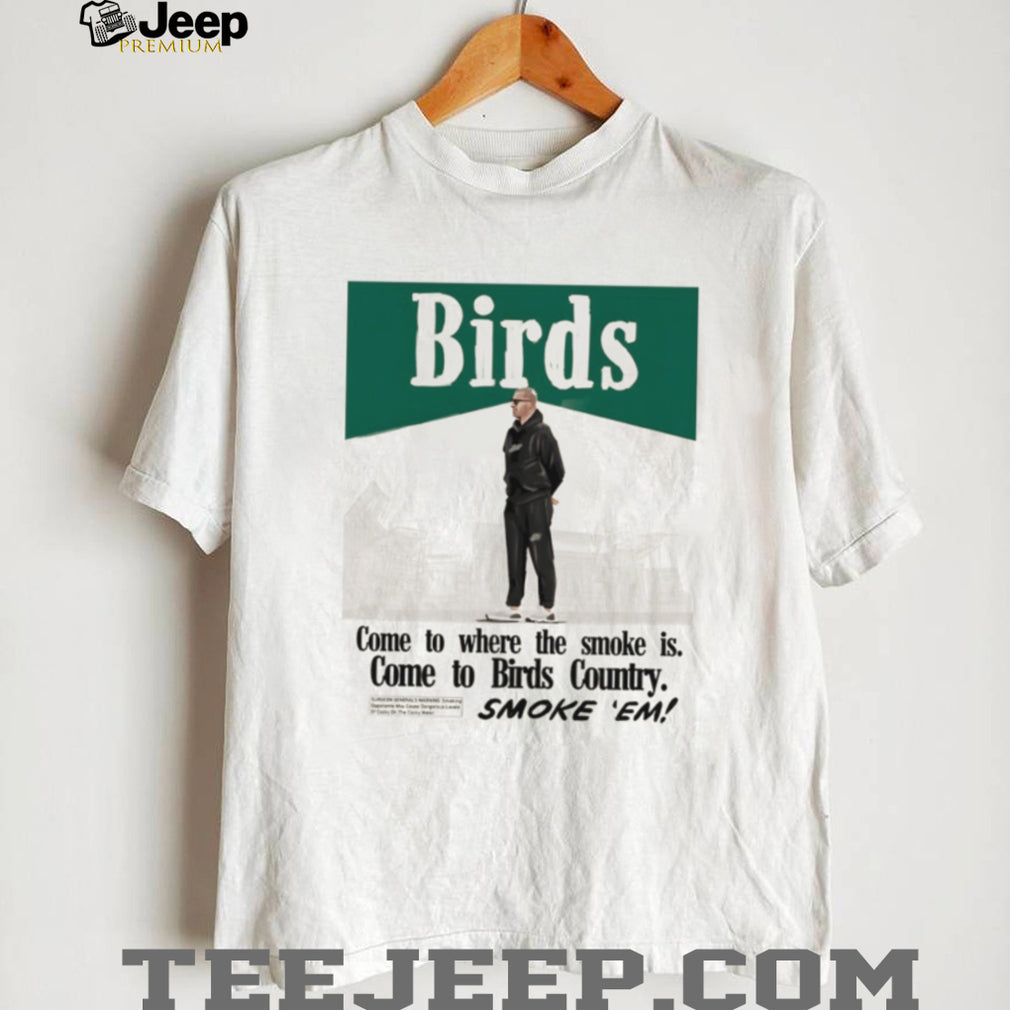 Birds Country Coach Smoke Vintage Style Football T Shirt
