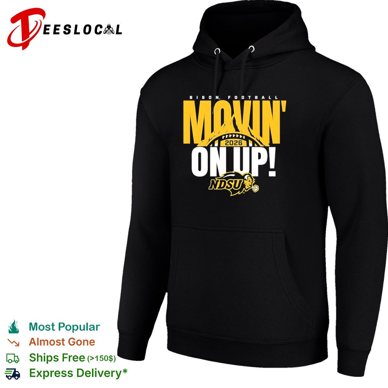 Bison Football Movin on up 2026 NDSU North Dakota State University football shirt
