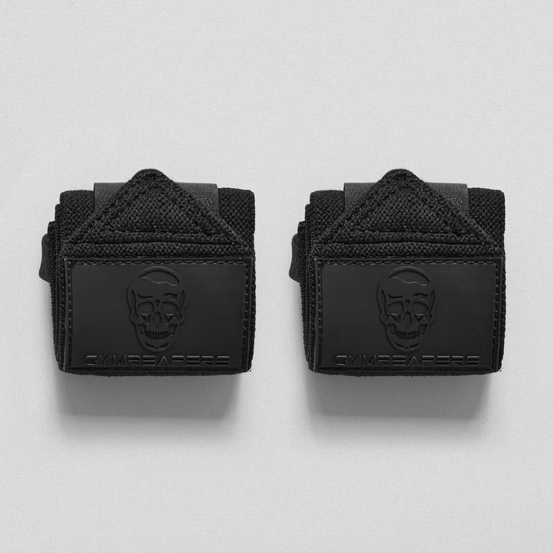 Gymreapers Black/Black 18 Inch Wrist Wraps - IPF, IPL, USPA & USAPL Approved