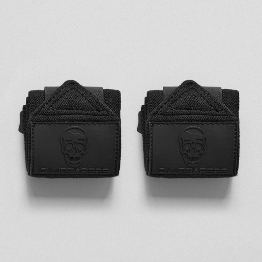 Gymreapers Black/Black 18 Inch Wrist Wraps - IPF, IPL, USPA & USAPL Approved