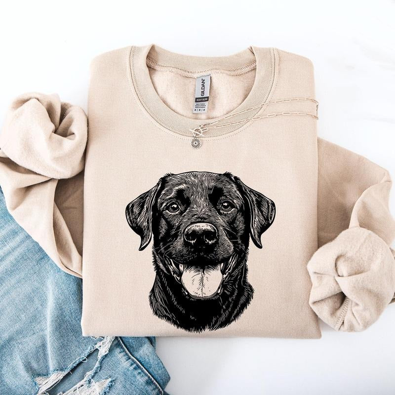 Black Lab, Labrador, Pet, Dog Breed Sweatshirt, Crew Neck, Women's, Crewneck T-Shirts, Hoodie | WearSparks.com