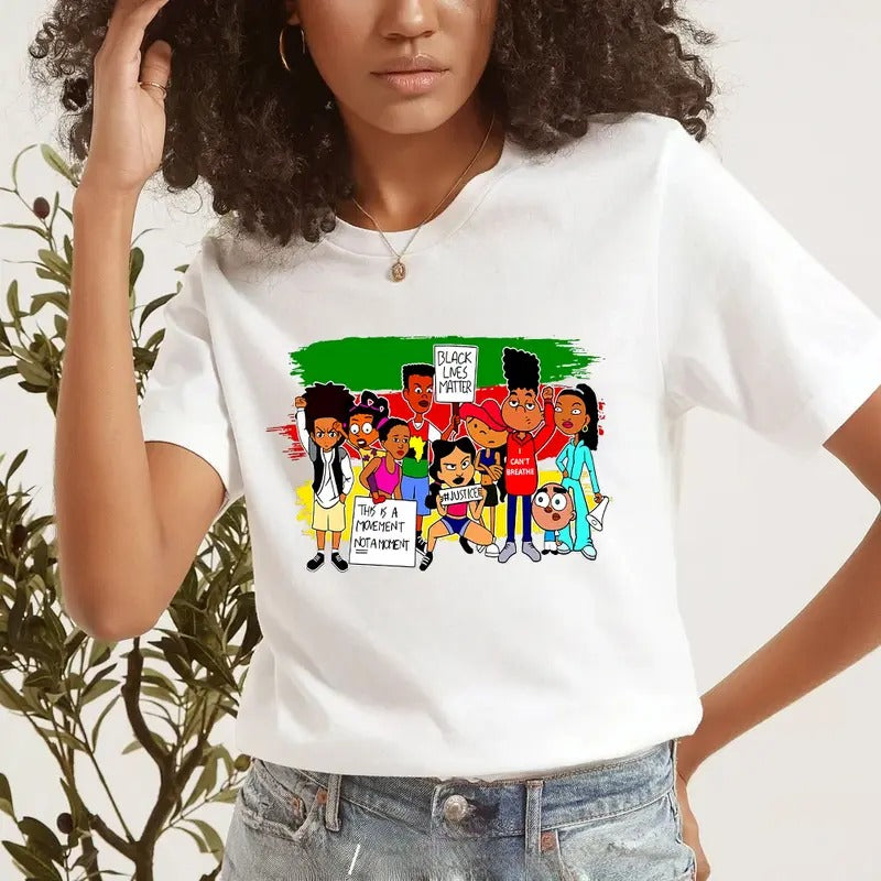 Black animate Characters Shirt, Juneteenth TShirt, BLM T-shirt, Black Culture Shirt, Black Owned Shirt, Black Girl Magic Shirt, Freedom Shirt Top