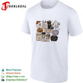 Black cat nurse spooky but stable caffeine scrubs and spells boo boo crew Halloween shirt