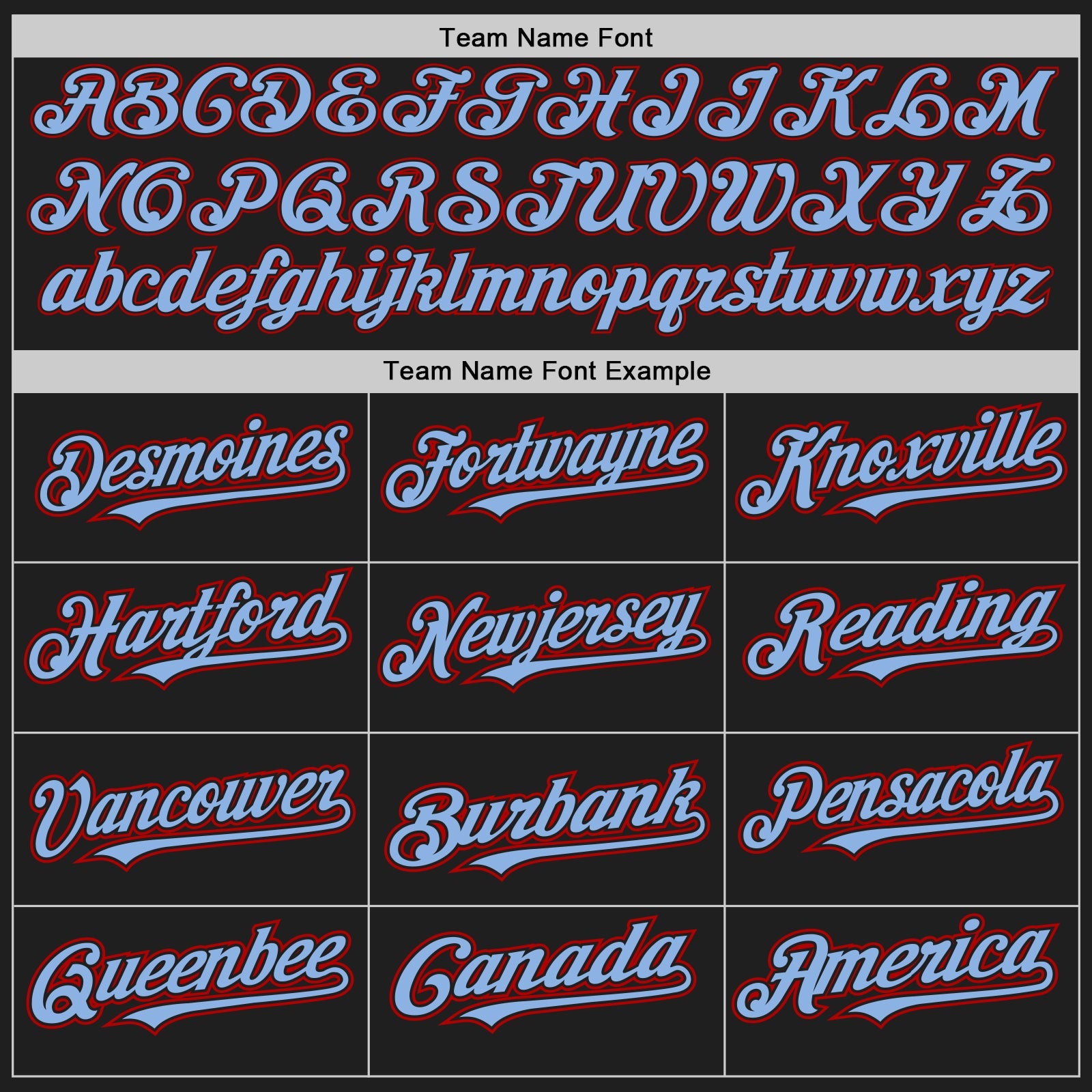 Custom Black Light Blue Pinstripe Red Authentic Baseball Jersey
