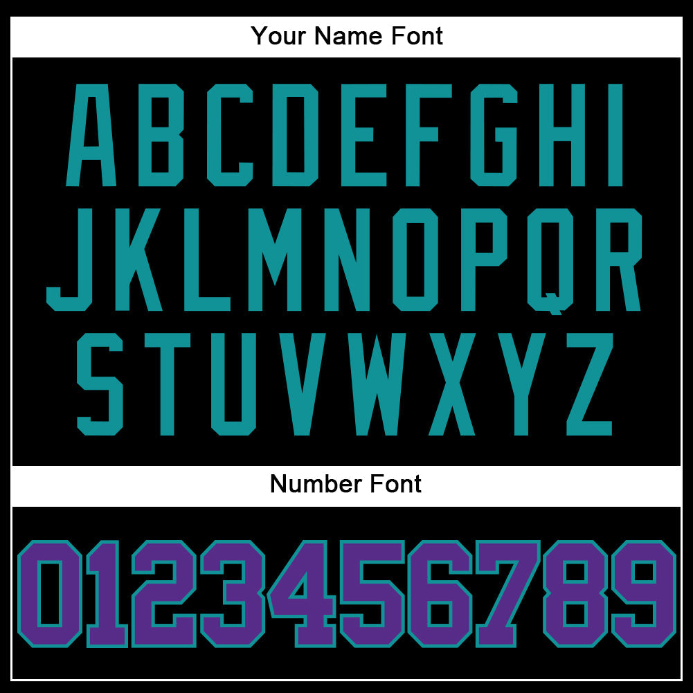 Custom Black Purple-Teal Mesh Authentic Throwback Baseball Jersey T-Shirts, Hoodie, Sweatshirt | WearSparks.com (Image 5)