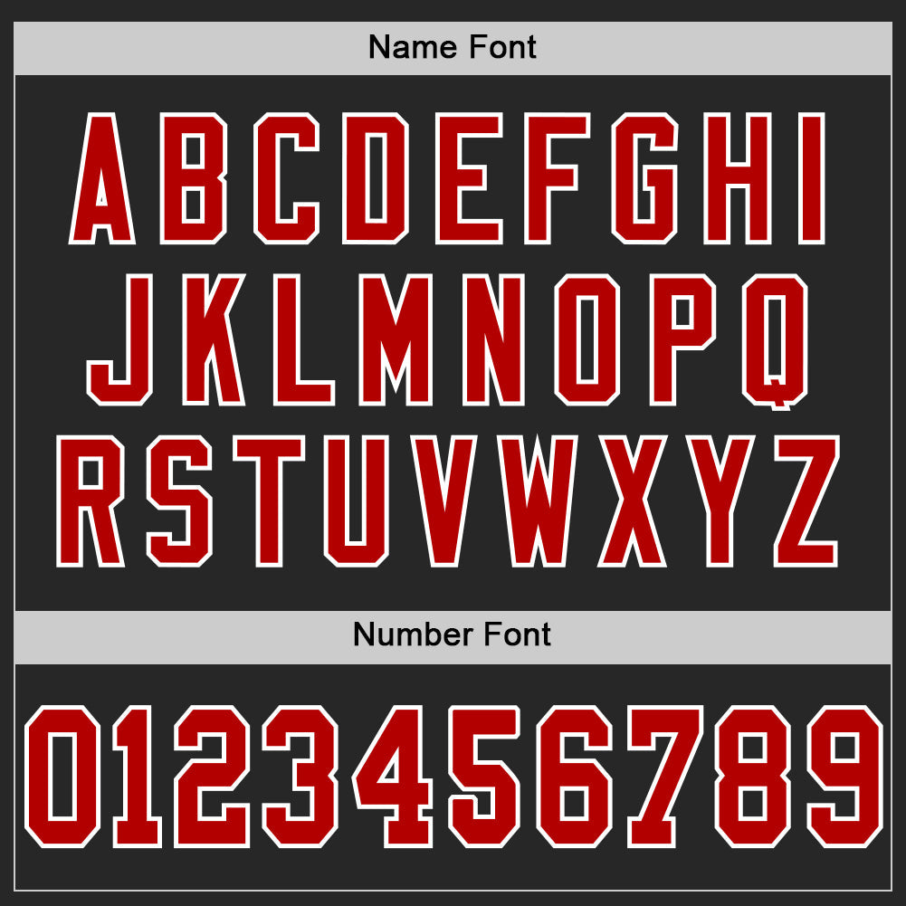 Custom Black Red-White Mesh Authentic Throwback Football Jersey T-Shirts, Hoodie, Sweatshirt | WearSparks.com (Image 4)
