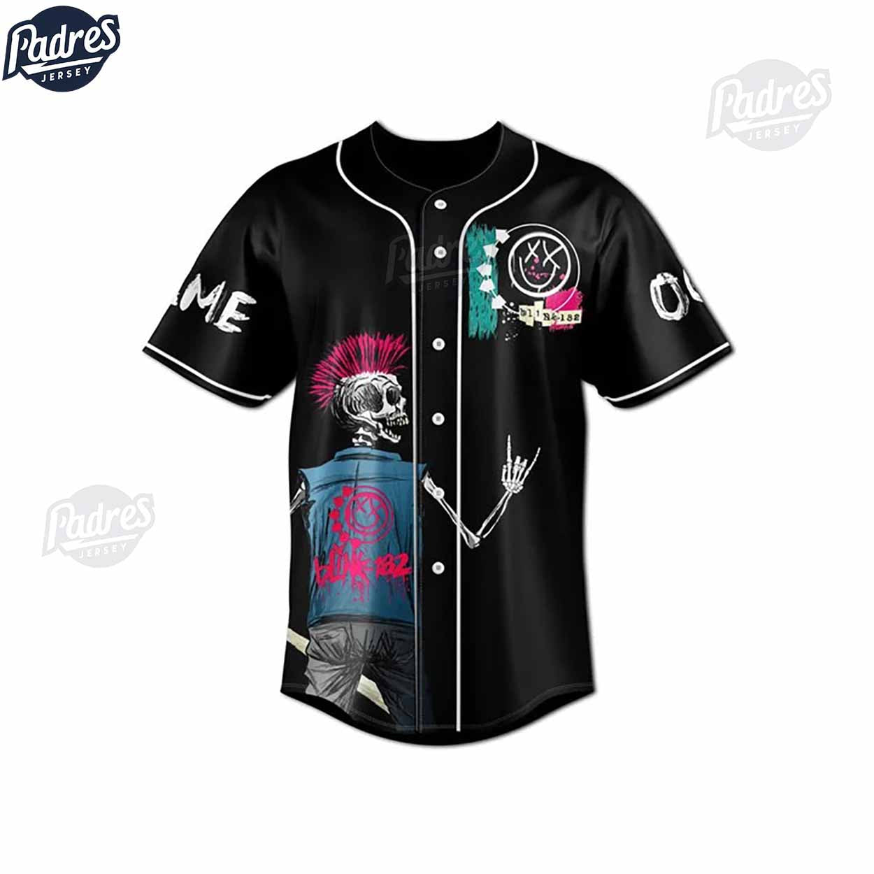Custom Blink-182 All The Small Things Baseball Jersey - Padres Jersey Oasis: Elevate Your Baseball Style Game... (Image 3)