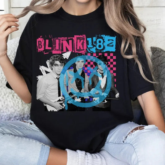 Blink 182 Band Tshirt Kevin Jonas Travis Barker Nick Joe Shirt Funny Im Gonna Tell My Kids Concert Tour Merch Punk, Gift For Fan, Unisex T-Shirt, Gifts For Fan, Short Sleeve Tee Shirt, Gifts For Birthday