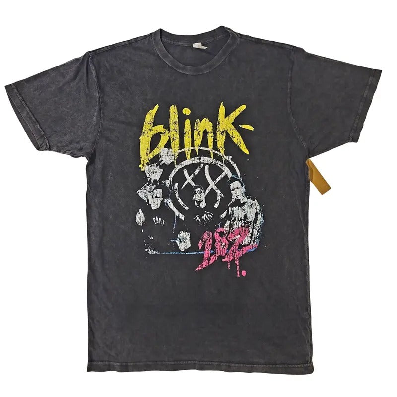 Blink 182 Merch Punk Pop Rock Vintage Distressed Style Premium T-Shirt