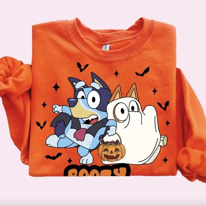 Blue Booey Shirt Halloween Shirt Cute Halloween Shirt Toddler Blue Shirt Shirt Halloween Family Matching Shirt Trendy Tee...