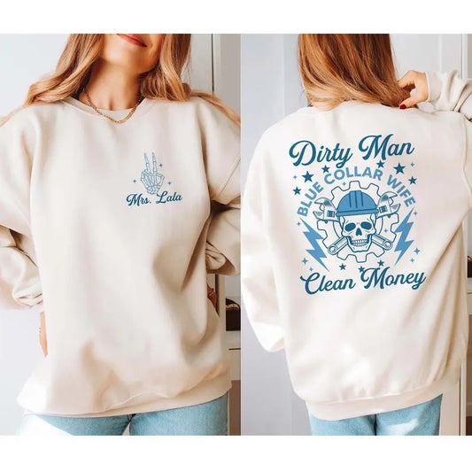 Blue Collar Wives Club Shirt Blue Collar Shirt Blue Collar Wife Sweatshirt Funny Blue Collar Shirt Funny Wife Gifts Mothers Day Gift