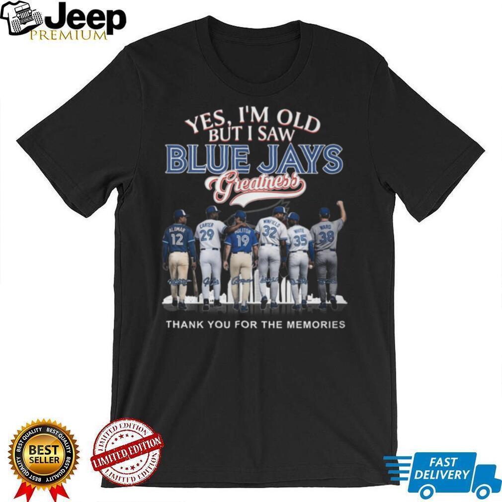 Blue Jays Greatness Memories Alomar Carter Molitor Legends T Shirt