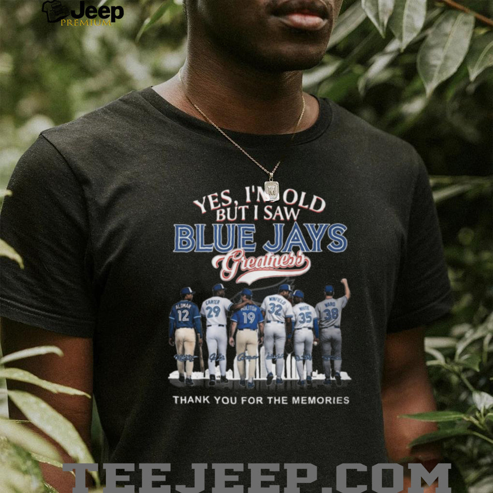 Blue Jays Greatness Memories Alomar Carter Molitor Legends T Shirt
