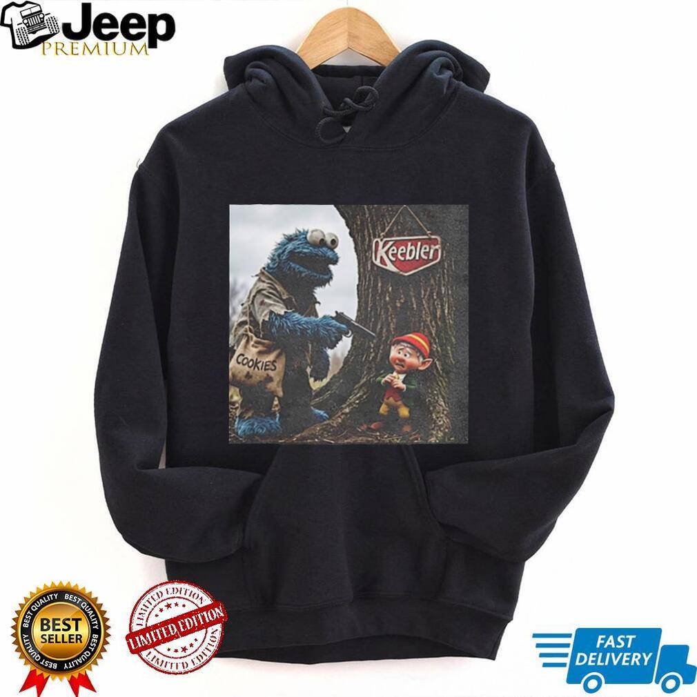 Blue Monster and Forest Elf Edgy muppet meme T shirt