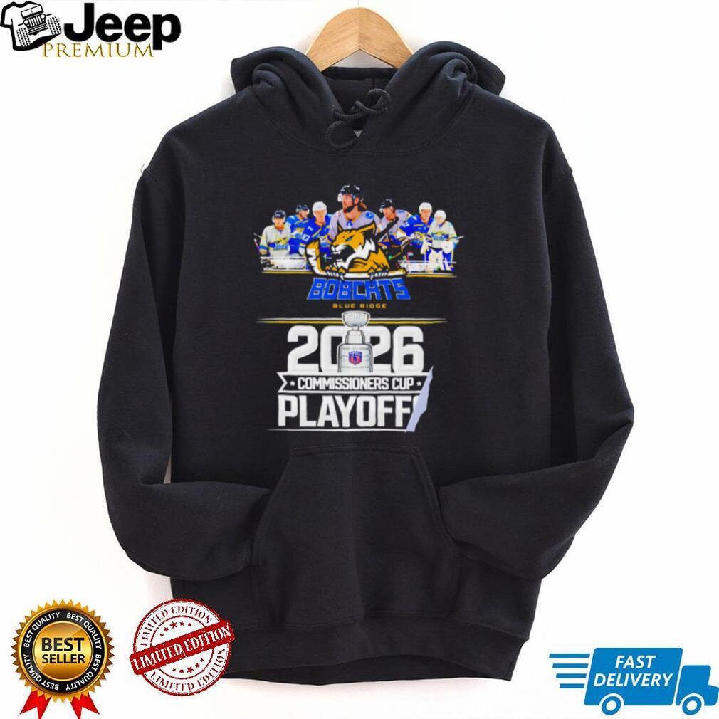 Blue Ridge Bobcats 2026 Commissioners Cup Playoff Hockey Champions Fans Vintage T Shirt
