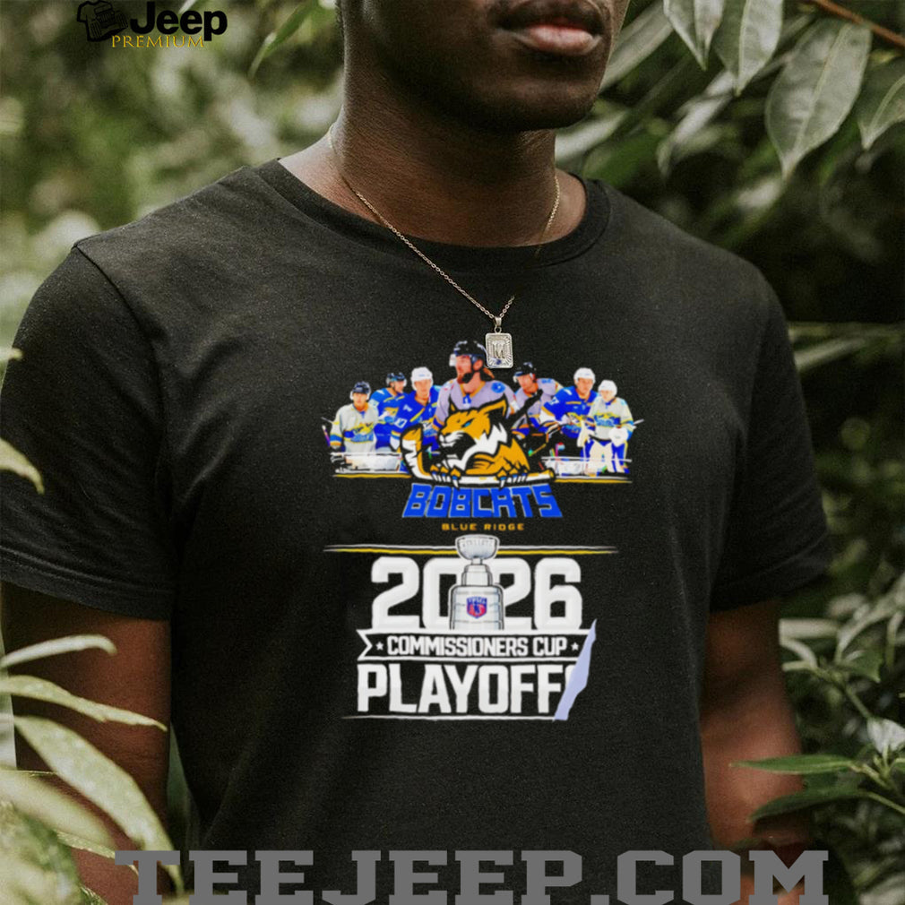 Blue Ridge Bobcats 2026 Commissioners Cup Playoff Hockey Champions Fans Vintage T Shirt