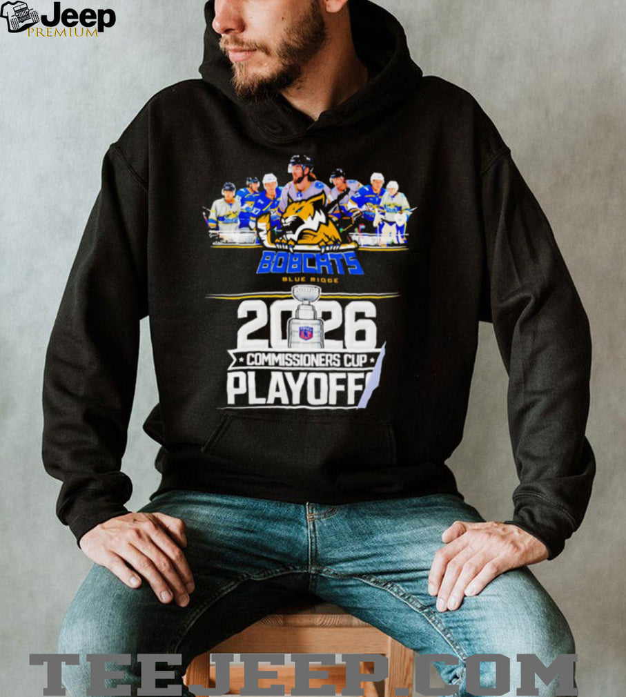 Blue Ridge Bobcats 2026 Commissioners Cup Playoff Hockey Champions Fans Vintage T Shirt