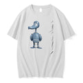 Blue Mechanical Bird Robot Standing Facing Tshirts Sweater