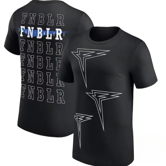 Fnblr Unisex 2 Sides T-Shirt, Finn Balor Triple Logo Shirt, WWE Professional Wrestler Fan Gift For Men Women Unisex Tee, Crew Neck SweatShirt, Hoodie, 100% Cotton, Black/White/Red/Navy/Blue, S-5XL