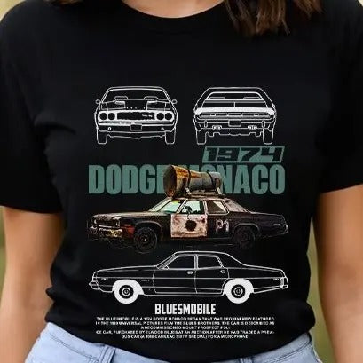 Blues Brothers Shirt | Police Car Shirt | The Blues Brothers Film Sedan Car | Blues Brothers Movie Shirt