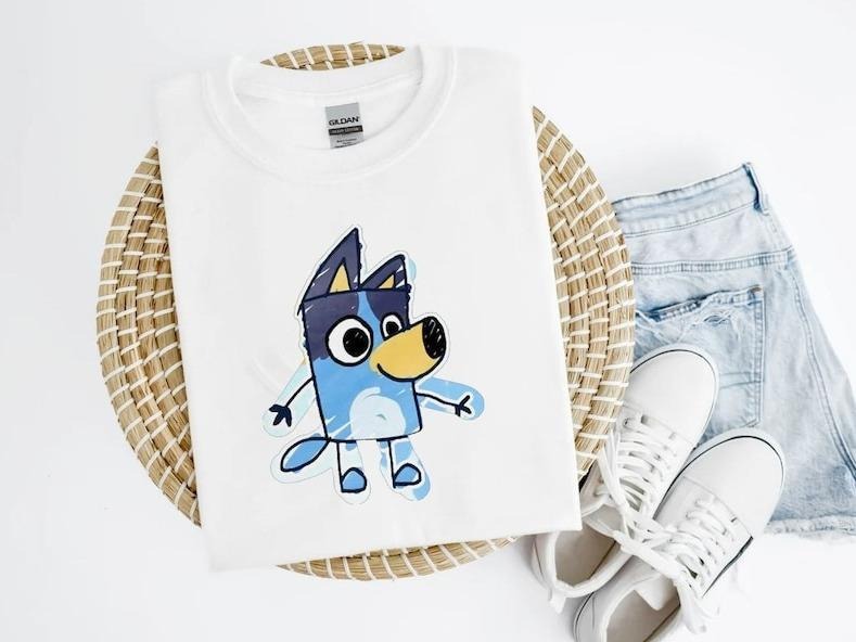 Bluey Classic Shirt, Bluey Minimalist Shirt, Bluey Bingo Funny Cute, Bluey Bingo Family Retro Shirt, Fatherr's day Gfft, Gift For Dad