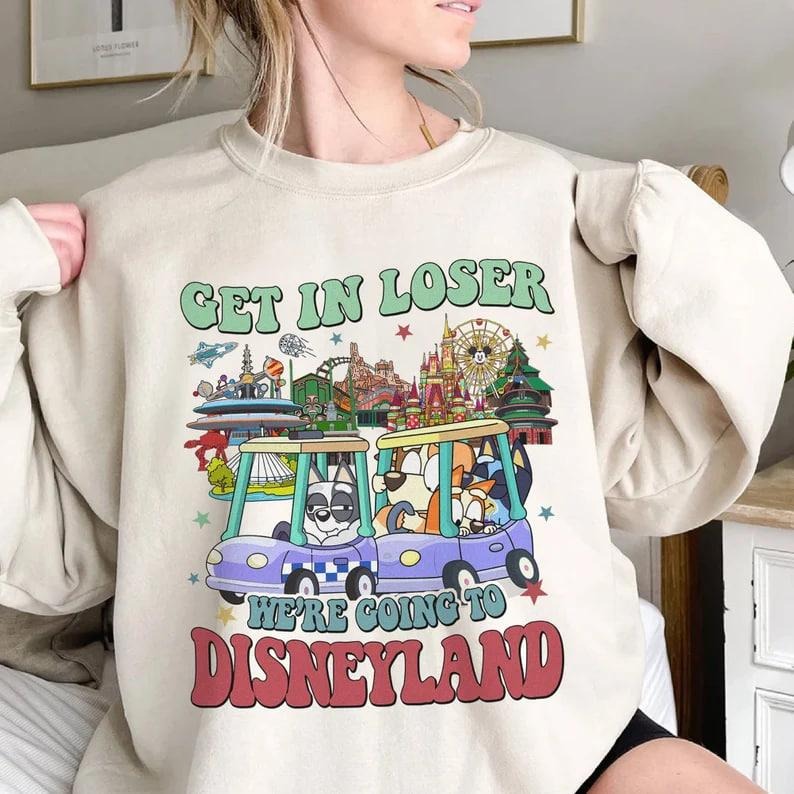 Bluey Get In Loser He're Going To Dnl Shirt, Bluey Family Matching Shirts, Bluey Bingo Shirt, Bluey  Shirt