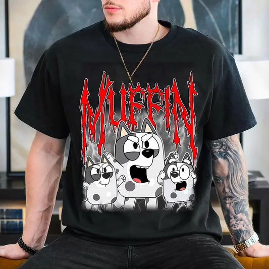 Bluey Muffin Metal Shirt, Bluey Muffin Tee, Muffin Shirt, Funny Bluey Sweatshirt, Muffin T-Shirt, Days of School Tee