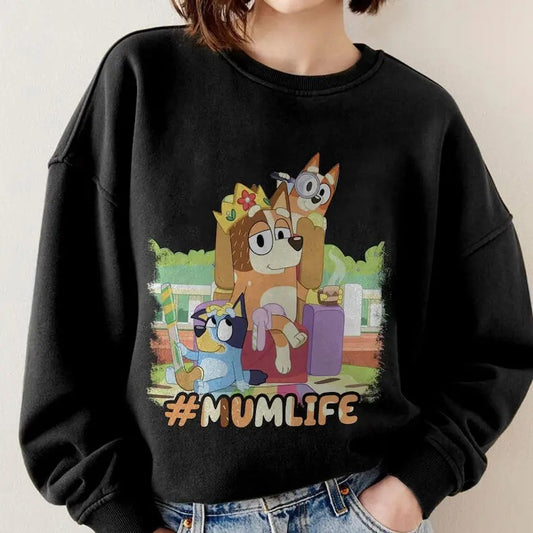 Bluey Mum Life Sweatshirt, Bluey Cool Mom Club Shirt, Bluey Chilli Heeler Shirt, Bluey Mom Shirt, Bluey Mum Gift, In My Mom Era