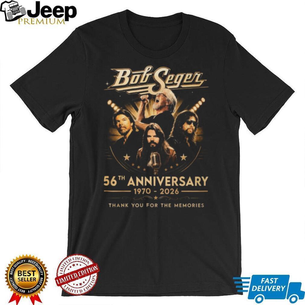 Bob Seger 56th Anniversary 1970 2026 Career Tribute Graphic T Shirt