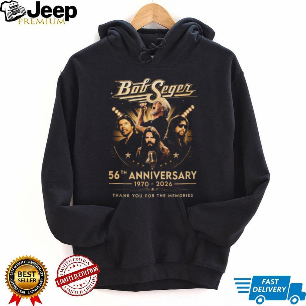 Bob Seger 56th Anniversary 1970 2026 Career Tribute Graphic T Shirt