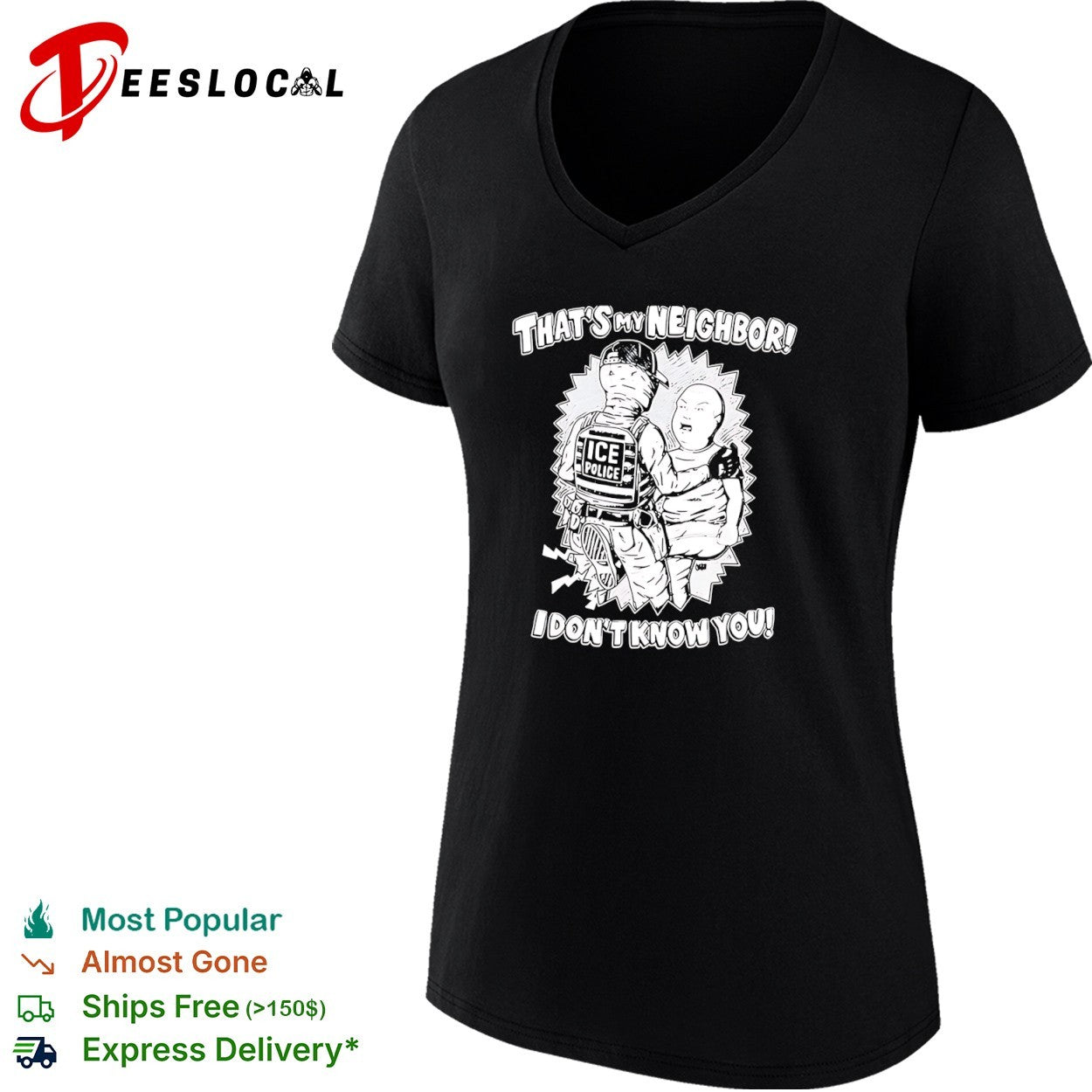 Bobby Hill King of the Hill That is my neighbor I dont know you shirt