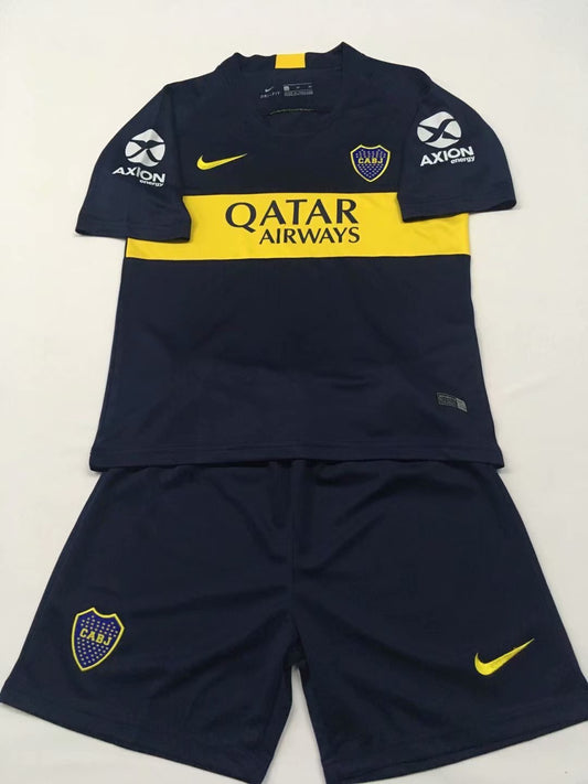 Boca home blue kids soccer jersey 18-19 season