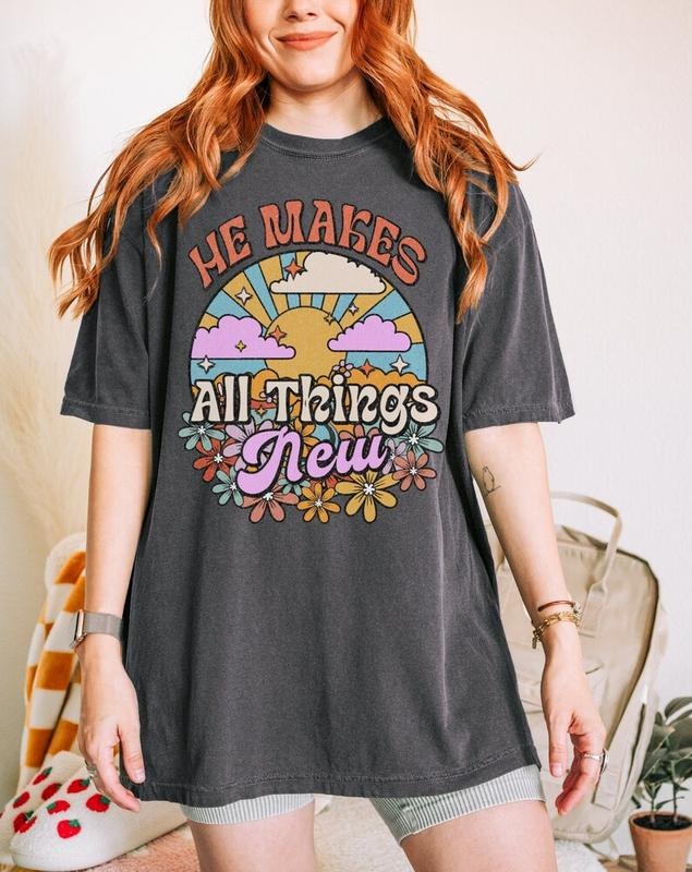 Boho Christian Shirt For Women Trendy Christian Apparel Bible Verse T Shirt Church Tee Christian Gift For Women Jesus Tshirt Christian Merch Cotton Sleeve