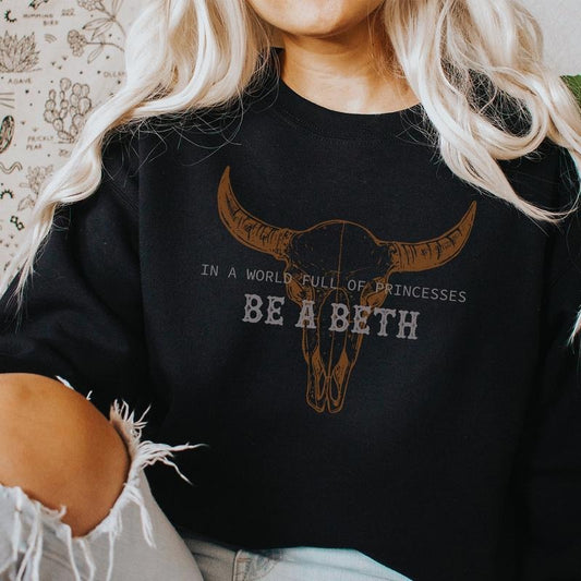 Boho Cow Skull Sweatshirt, Howdy Shirt, Cowgirl Shirt, Bull Skull Shirt, Country Music clothing, Wild West Sweatshirt, western clothing, western outfits women, western tops