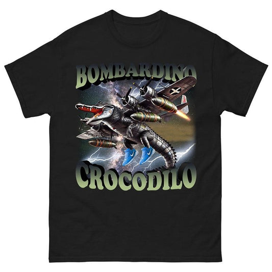 Bombardino Crocodilo Funny Brain Rot T-shirt, Meme Shirt, Crocodile Tee, Trending Tee, funny summer t-shirts, Gift for...