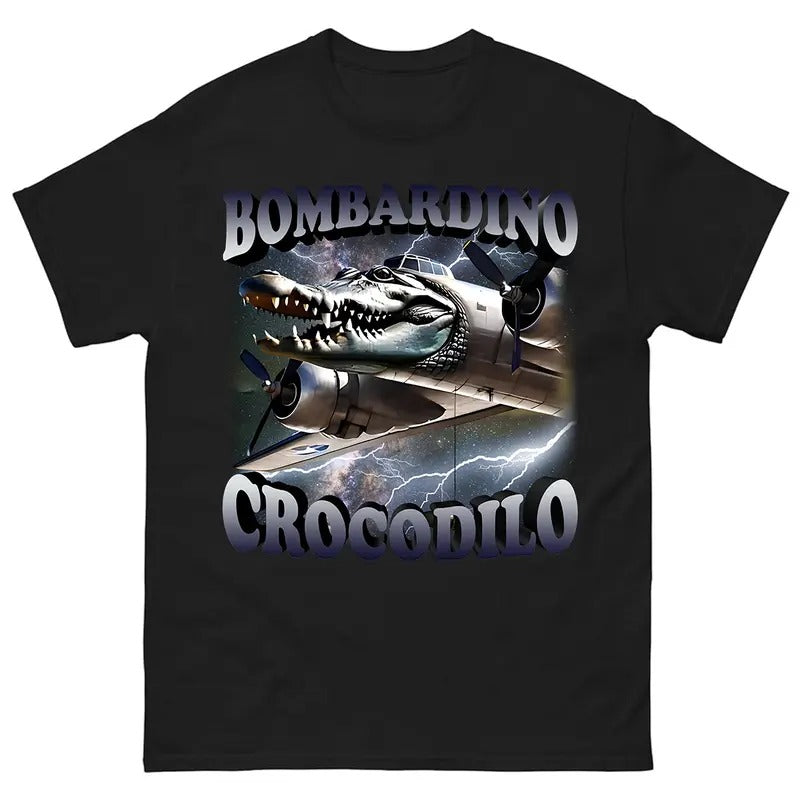 Bombardino Crocodilo Funny Brain Rot shirt, Meme Shirt, Crocodile Tee, Trending Tee, funny summer t-shirts