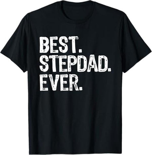 Bonus Dad Shirt - Stepdad Family Funny Cool Best Step-Dad Ever T-Shirt - Casual Basic Smooth apparel