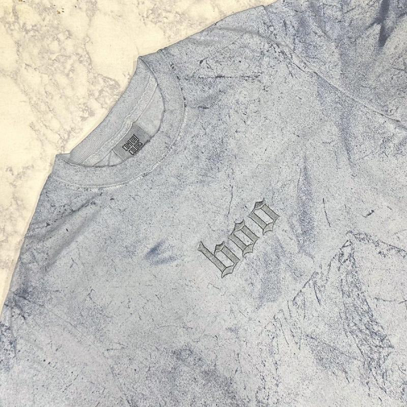 Boo - Color Blast Comfort Colors Embroidered Tee (Tonal) Womenswear Embroidery Top