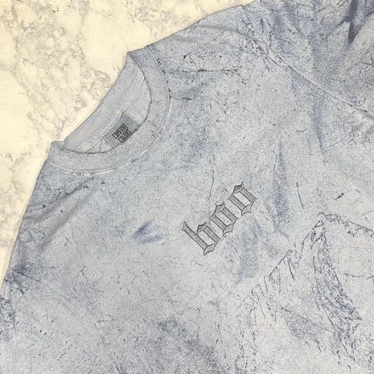Boo - Color Blast Comfort Colors Embroidered Tee (Tonal) Womenswear Embroidery Top