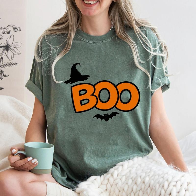 Boo Shirt Halloween Boo Shirt Cute Boo Shirt Boo Pumpkin Shirt Halloween Boo Pumpkin Shirt Happy Halloween Halloween Gift TK43GN