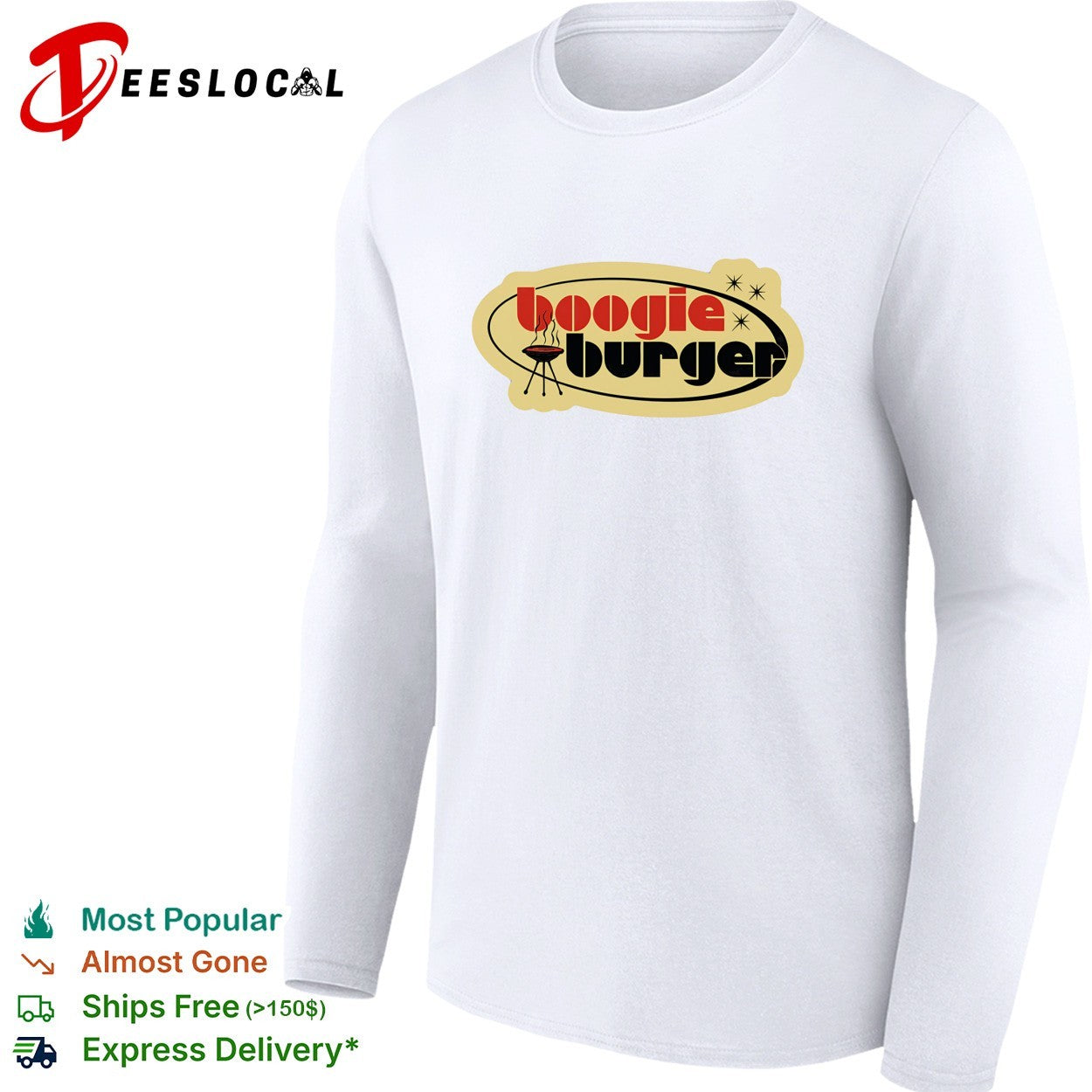 Boogie Burger grill logo shirt