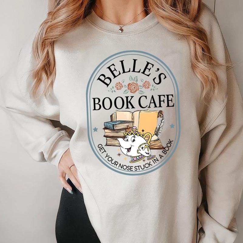 Book Cafe Shirt, Tale As Old As Time T Shirt, Sweatshirt Hoodie, Beauty A The Beast Shirt for Family Matching, Family trip 2025