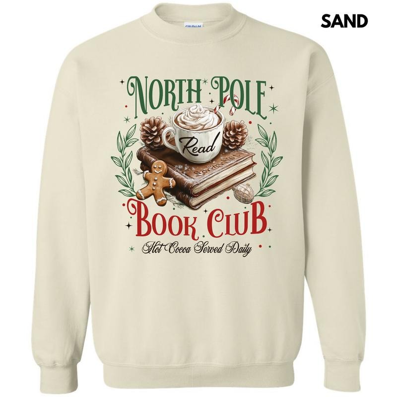 Book Club Christmas Sweatshirt 'NLB' T-Shirts, Hoodie | WearSparks.com